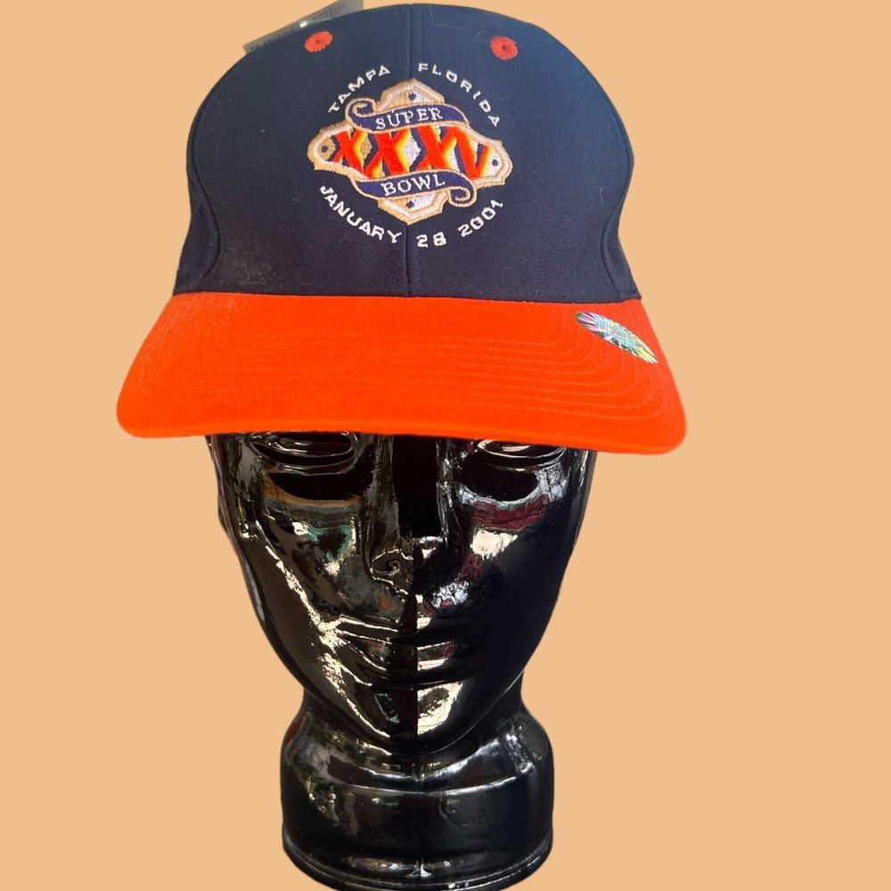 VTG  Logo Athletic Super Bowl XXXV Snapback Hat Tampa Baltimore vs NYG 2001 NWT